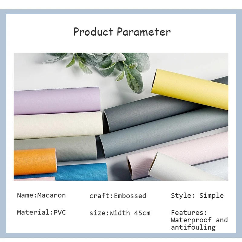 Description Picture 6 of item45cm Self-adhesive Renovation Home Cabinet Kitchen Waterproof Multicolor Wall Stickers PVC Thickened DIY Solid Color Wallpaper