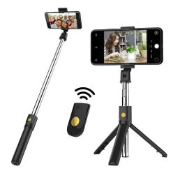 Selfie Stick Tripod Extendable Wireless Bluetooth Remote Portable Smartphone Tripod Stand Mount for IOS Android phone for iPhone