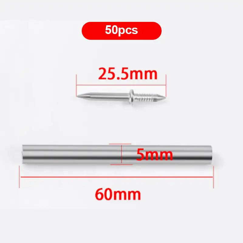 Description Picture 3 of item50PCS Carbon Steel Nails For Seamless Baseboard Installation High Strength Single Head Two-way Hardware Non-Marking Nails