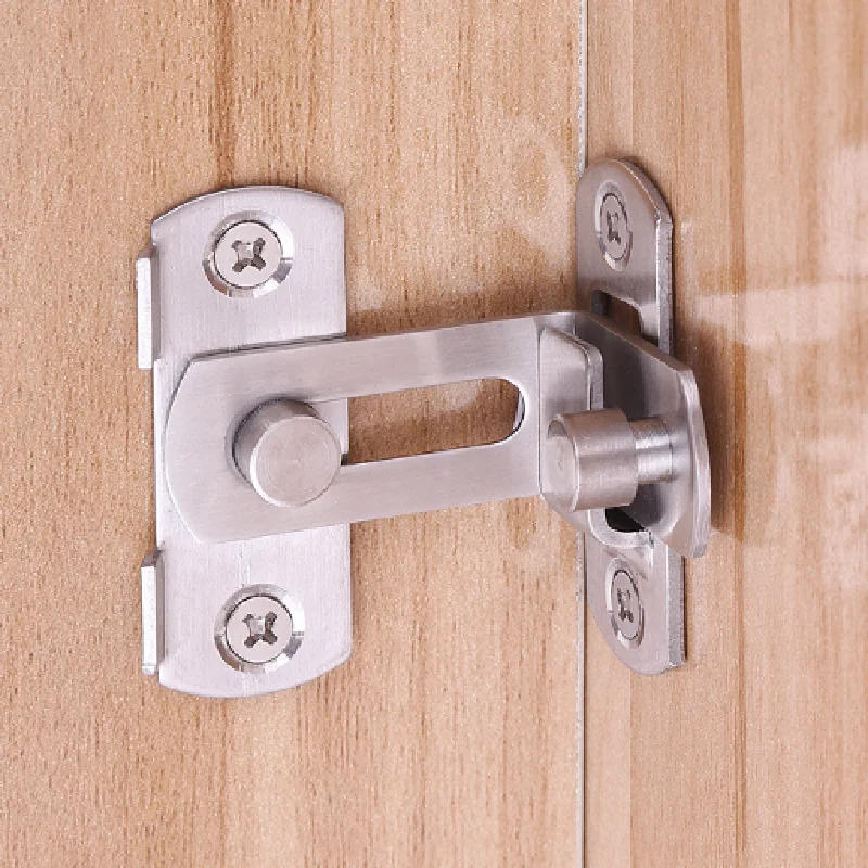 Description Picture 3 of item90 Degree Door Buckle Stainless Steel Lock Sliding Door Right Angle Buckle Door And Window Bathroom Bending Latch