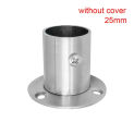 1Pc 19mm-32mm 19mm-22mm Closet Pole Sockets Furniture Hardware Closet Flange Tube Bracket Rod Holder Hang Rod Support