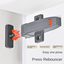 New ABS Cabinet Catches Damper Buffer Invisible Wardrobe Stopper Hardware Push Type Door Lock Buckle Wardrobe