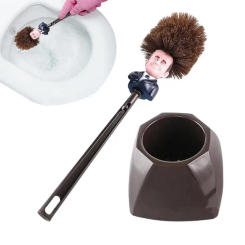 Toilet Brush Holders WC Borstel Emmanuel Macron Brosse Original Trump Toilet Brush Make Toilet Great Again Commander In Crap