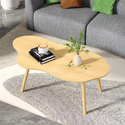 Cloud coffee table, tea table, living room, small household, new Chinese style tea table, bamboo Nordic tea table, simple