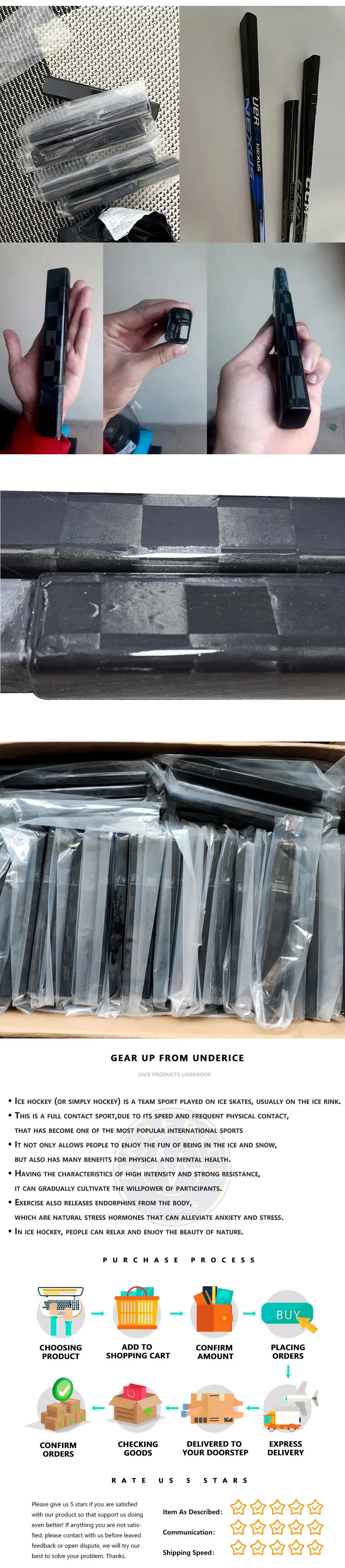 Description Picture 4 of item4/6'' Ice Hockey Stick Extension End Plug Carbon Fiber 아이스하키 Field Hockey Sticks Extension For Hockey Stick End Plug Accessories