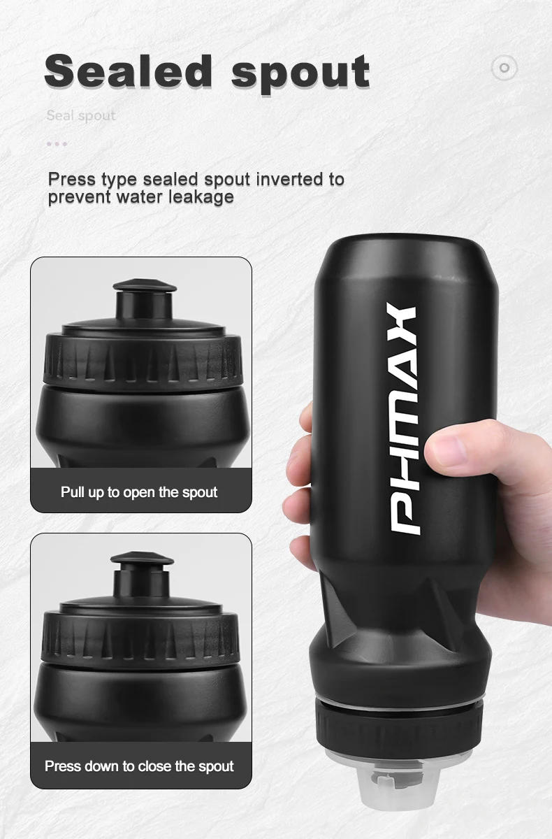 Description Picture 6 of itemPHMAX 610ML Bicycle Bottle MTB Road Bike Water Bottle Outdoor Sports Fitness Running Plastic Portable Large Capacity Drink Cup