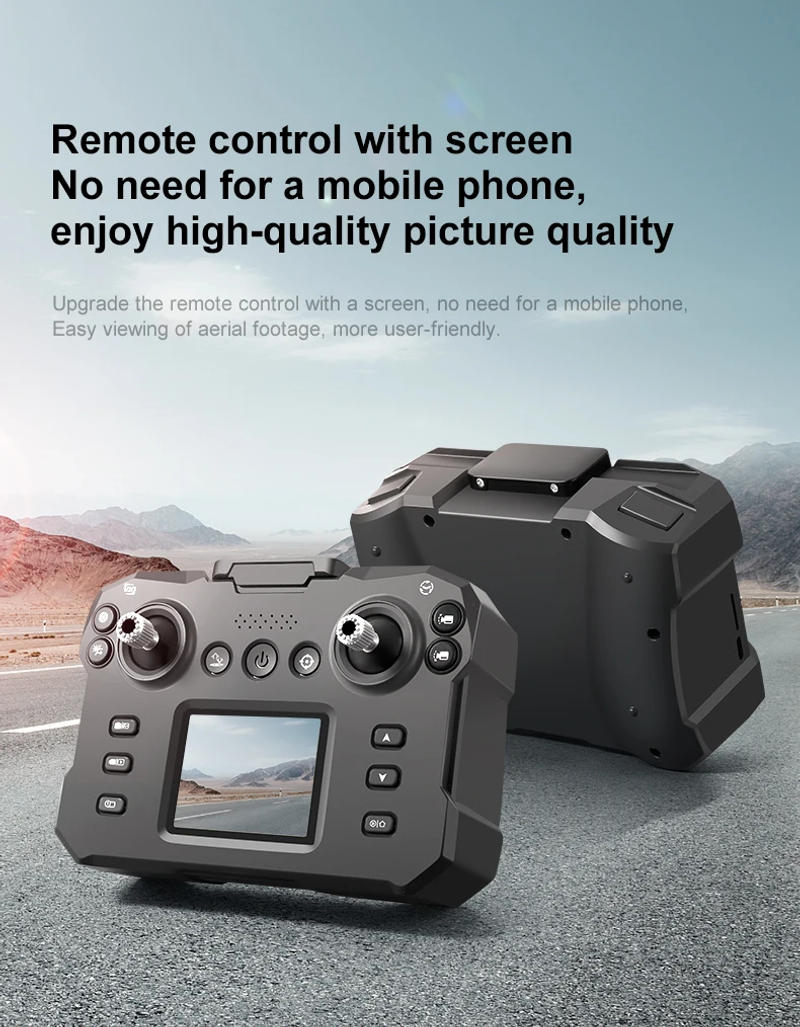 Description Picture 6 of itemK12max FPV Drone with Three HD Camera Liquid Crystal Display RC Quadcopter Brushless Motor Aerial Photography Optical Flow Dron