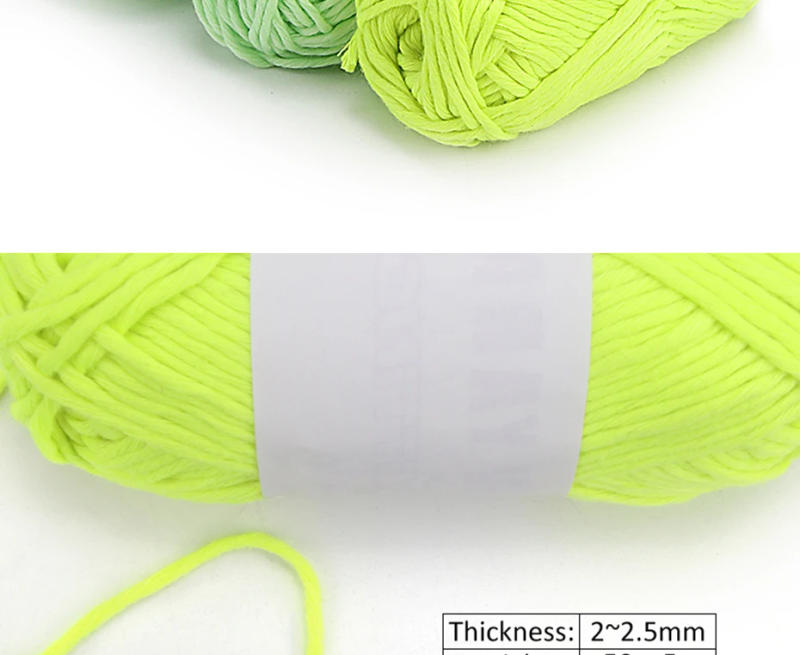 Description Picture 3 of itemKnitting Yarn Crochet Glow in The Dark Chunkys Yarn Hand Making Luminous Fine Yarn Wool Knitted Yarn 50g