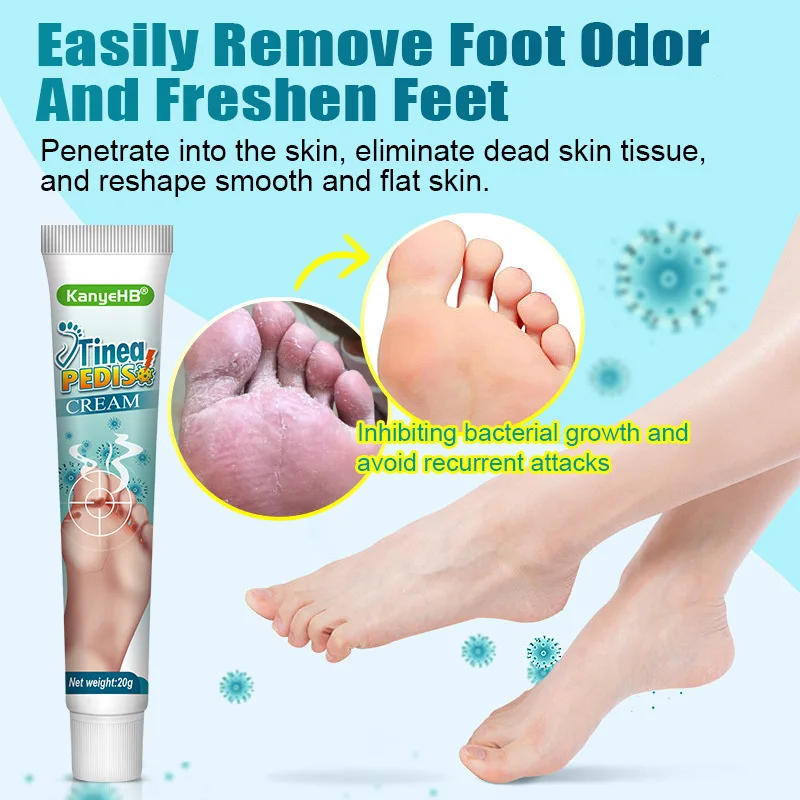 Description Picture 5 of itemFoot Deodorant Cream Foot Odor Bacteriostasis Antipruritic Athlete's Foot Ointment Skin Topical Cream Personal Health Care