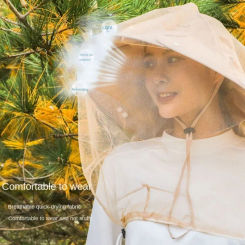 Fishing Cap Anti Mosquito Bug Insect Bee Net Mesh Head Face Mask Hat Net Cover Travel Outdoor Camping Equipment Car Accessories