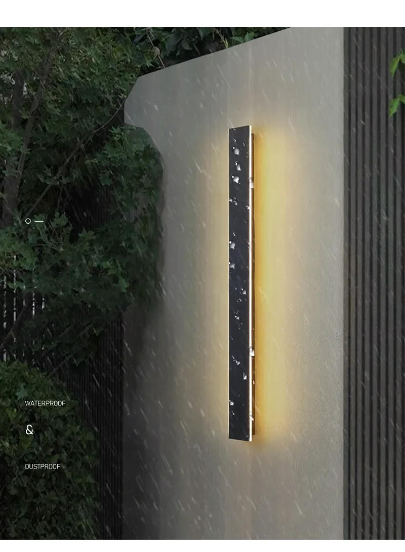 Description Picture 3 of itemWaterproof Modern LED Wall Lamp Minimalist Led Light Bedroom Bedside Long Strip Wall Sconces Living Room Home Indoor Lighting