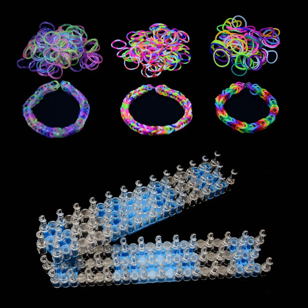 Description Picture 3 of itemRubber Band Loom Weaver Tool for DIY Elongated Knitting Machine Arts Crafts Weaving Bracelet Accessories Elastic Make Toys