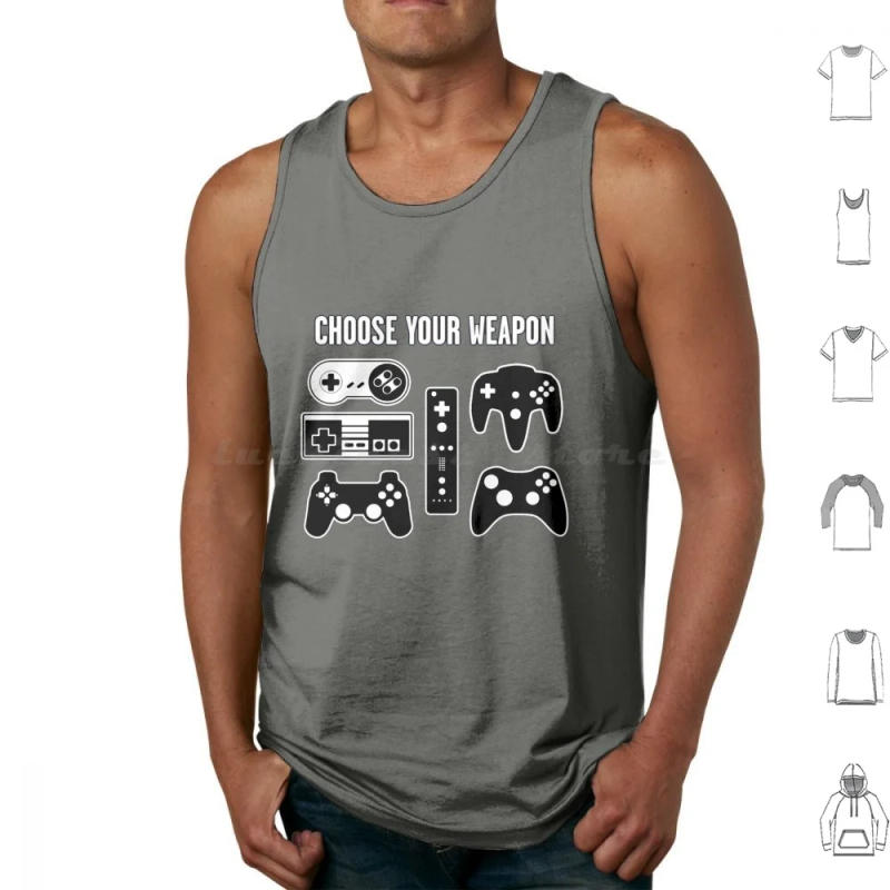 Description Picture 2 of itemChoose Your Weapon Tank Tops Vest Sleeveless Choose Your Weapon Choose Your Weapon Choose Your Weapon Choose Your Weapon