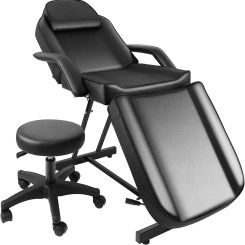 Facial Bed Massage Table Adjustable Tattoo Chair W/Free Barber Bed Spa Chair Salon Massage Equipment Tattoo Bed Salon Chair