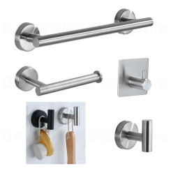 Stainless Steel Bathroom Hardware Set Silver Black Robe Hook Towel Rails Bar Rack Shelf Paper Holder Bathroom Accessories u26