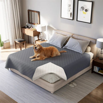 Waterproof Bedspread Washable Pets Dog Cats Urine Pad Bed Sheet Covers Quilted Mattress Pads Non-Slip Mattress Cover Protector