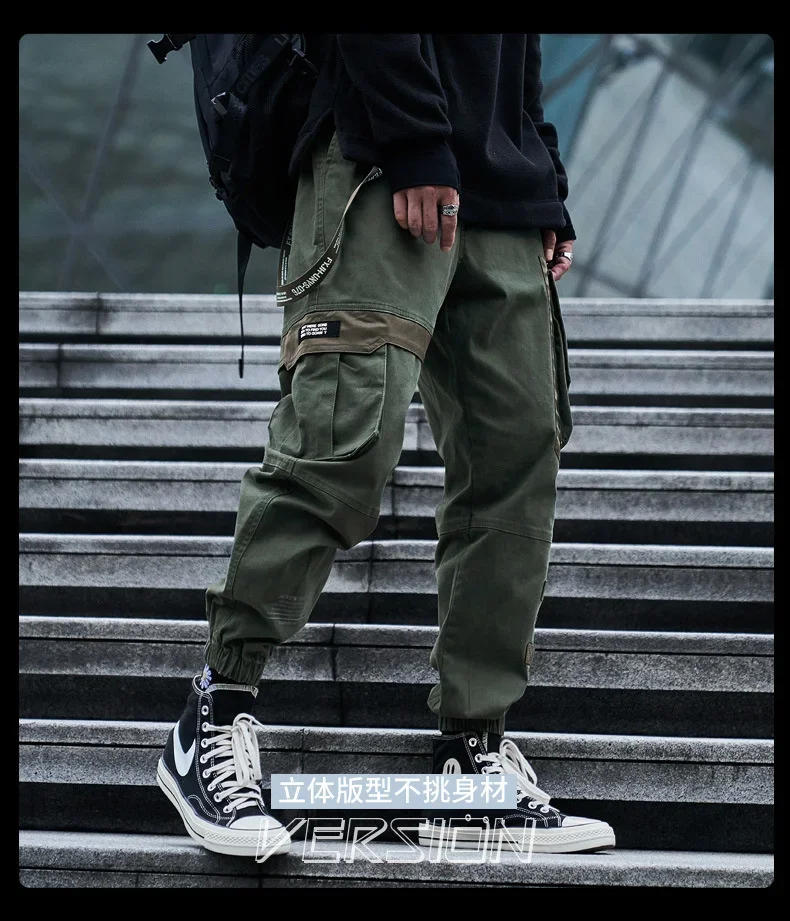 Description Picture 5 of item2023 New Arrival Hot Top Fashion Loose Cotton Pockets Selling Brand Overalls Multi Bag High Street Casual Winter Cargo Pants