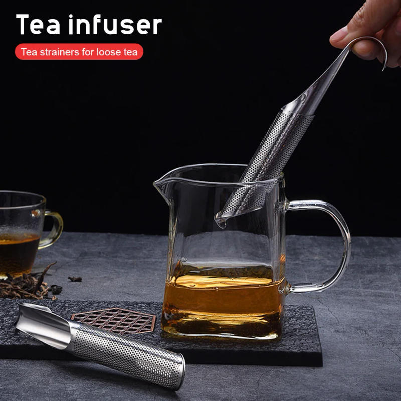 Description Picture 3 of itemStainless Steel Home Tea Infuser Strainer For Spice Colator Ceremony Set Creative Poop Teaware Teapot Sieve 2024New