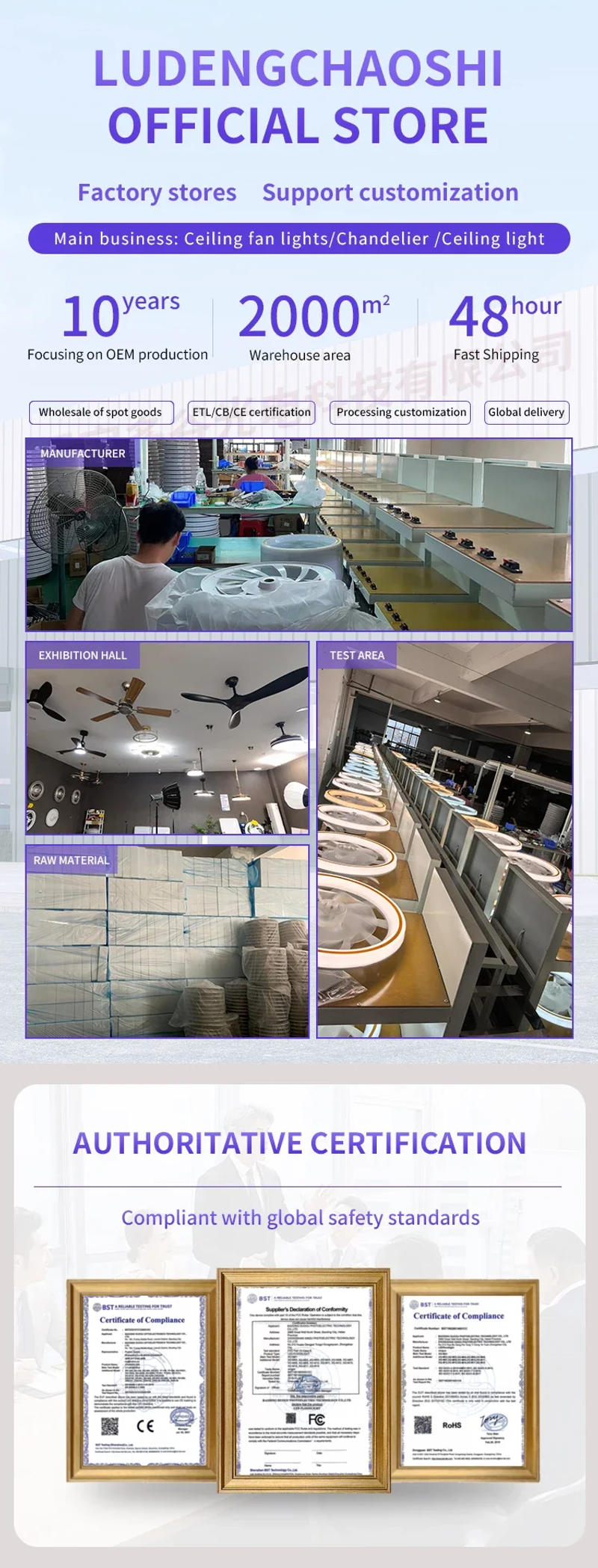 Description Picture 3 of itemModern LED Ceiling Fan Light, Bedroom, Study, Dining Room, with Remote Control Adjustable Three Color Timer, Indoor Lighting