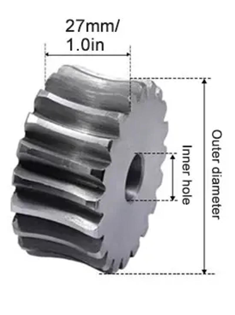 Description Picture 6 of item1pcs 2.5 Modulus 15 Teeth Reducer Worm Gear Process Hole And 2.5M Worm Rod Transmission Ratio 1:15 45# Steel For CNC Parts
