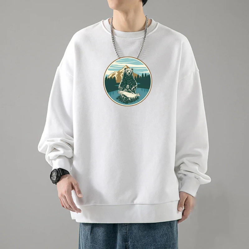 Description Picture 3 of itemPrinting Crew Neck Hoodie Autumn and Winter Boy Student Long Sleeve Thickening for Warmth Cartoon Clothes