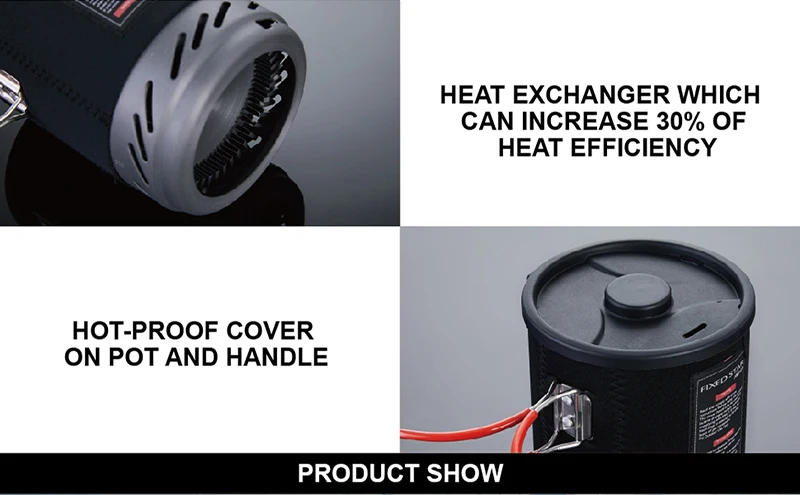 Description Picture 6 of itemFire Maple X1 X2 X3 X5 Outdoor Gas Stove Burners Portable Cooking System With Heat Exchanger Pot Camping Hiking Gas Cooker