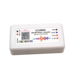 5V~30V 24V 12V Tuya smart Wifi SPI LED Controller Digital RGB Pixel Strip Music Spectrum 1024 Pixels Matrix Panel Screen Dimmer