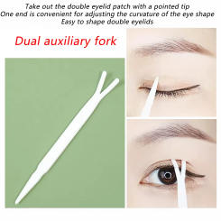 Disposable Double Eyelid Sticker Auxiliary Tool Plastic Clip Tweezers Stereotype Y Fork Cosmetic Beauty Tools