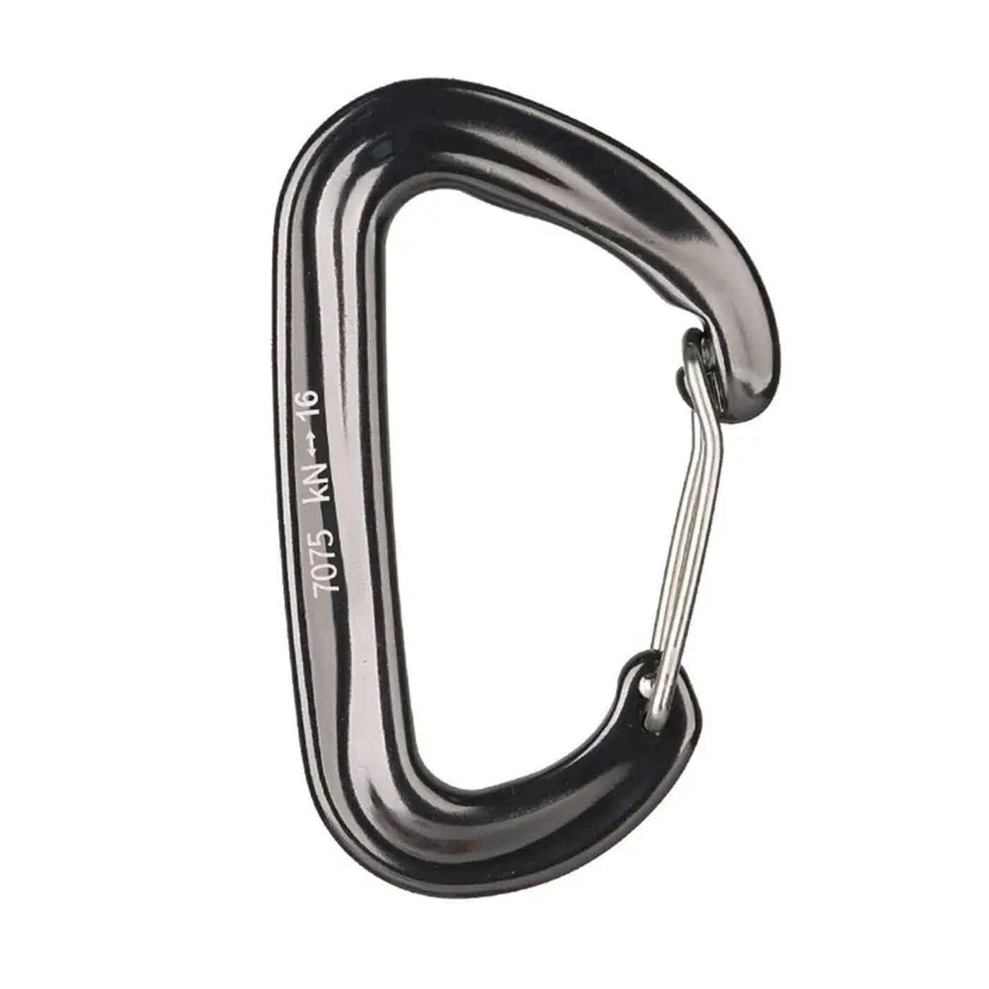 Description Picture 6 of item16KN Professional Climbing Carabiner D Shape Mountaineering Buckle Hook Safety Lock Outdoor Climbing Equipment Accessory