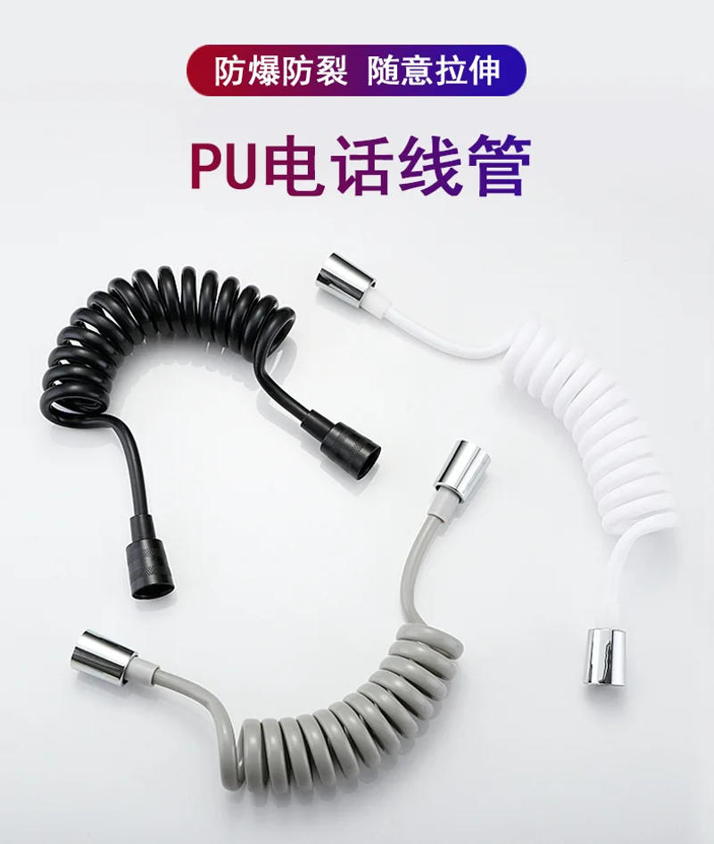 Description Picture 5 of item304 Hand Protable Toilet Bidet Sprayer Gun Bathroom Bidet 1.5m Stretchable Hose Stainless Steel Sprayer Set Bathroom Accessories