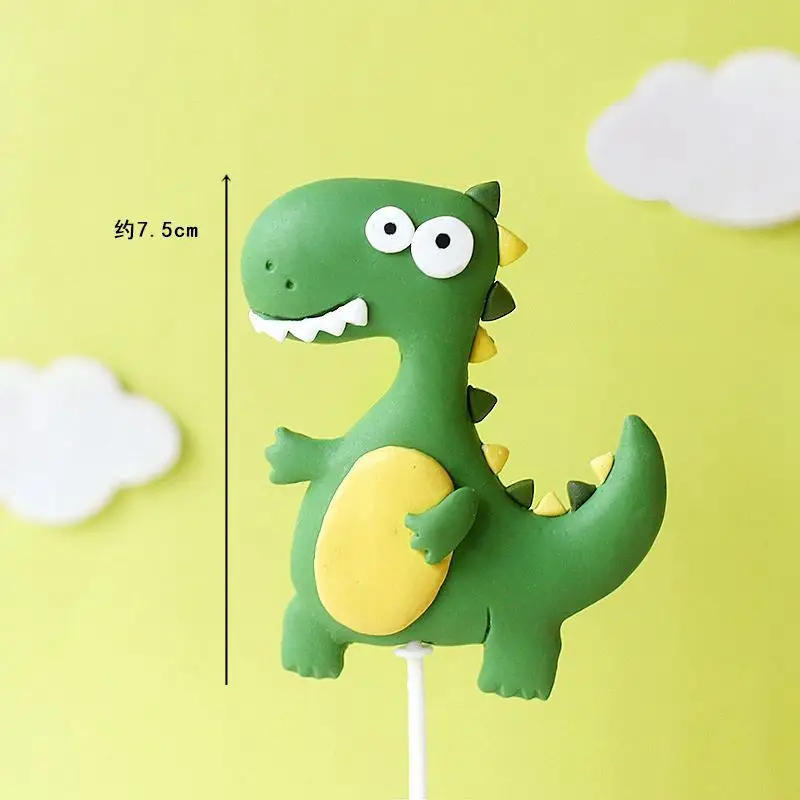 Description Picture 4 of itemRoar Dinosaur Birthday Cake Topper Happy Birthday Cake Girl Boy 1st Birthday Party Decor Kid Favor Dinosaur Boy Cake Decorating