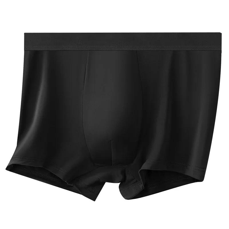 Description Picture 6 of itemMen Underwear Black Ice Silk Men Boxer Shorts Graphene Men Underpants Breathable Men's Panties Ultrathin Underpanties Summer