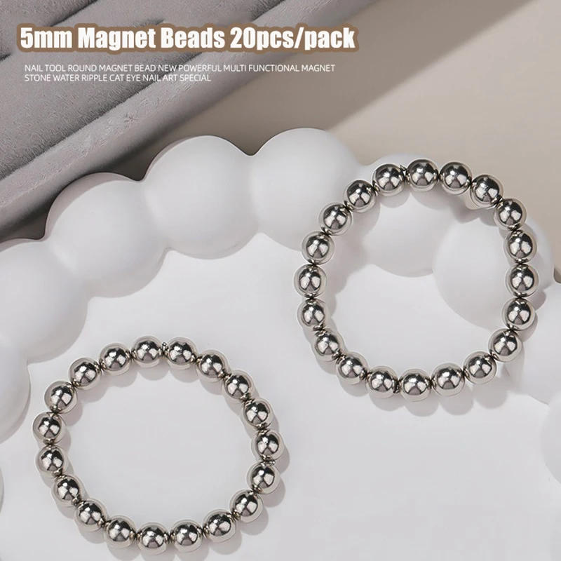 Description Picture 5 of itemRound Magnetic Bead Nail Art Multi-Functional Powerful Magnet Cube Stones for Water Wave Ripple Cat Eye Design Manicure Tools
