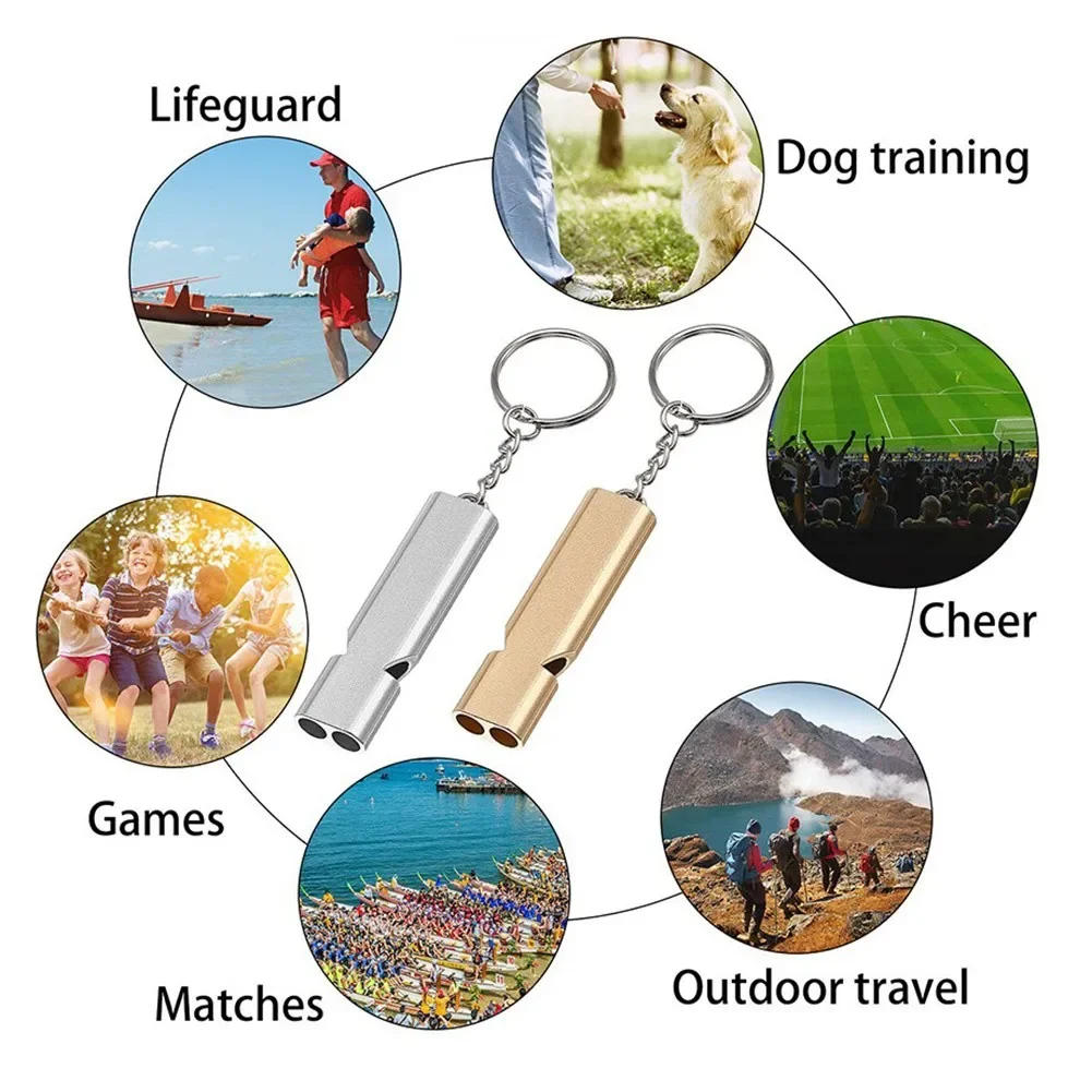 Description Picture 2 of itemOutdoor Camping Survival Whistle Frequency Whistle Keychain Multifunctional Portable Tools Hiking Emergency Whistle Accessories