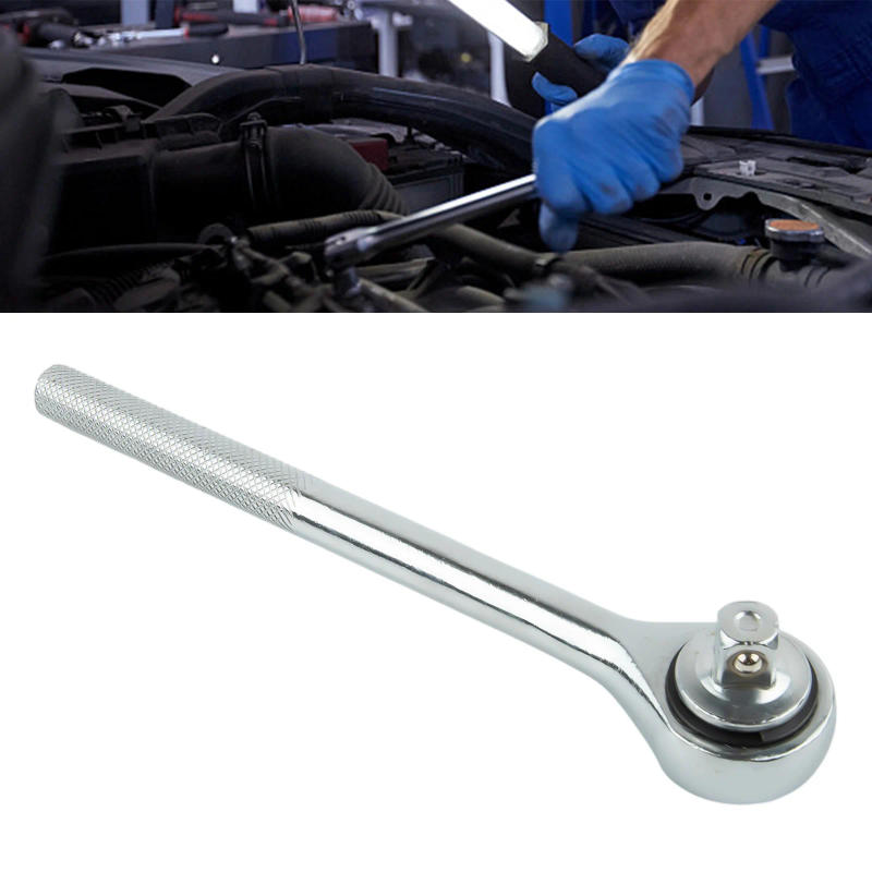 Description Picture 4 of item1/4 3/8 1/2 Wrench Socket Quick Release Square Head Spanner 24 Teeth  Ratchet Tooth High Hardness Chrome Vanadium Steel Wrench