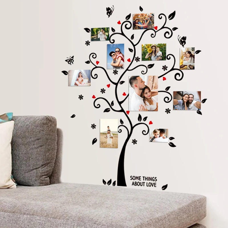 Description Picture 4 of item100*120Cm Family Photo Frame Tree Wall Sticker Home Decor Living Room Bedroom Wall Decals Poster Home Decoration Wallpaper