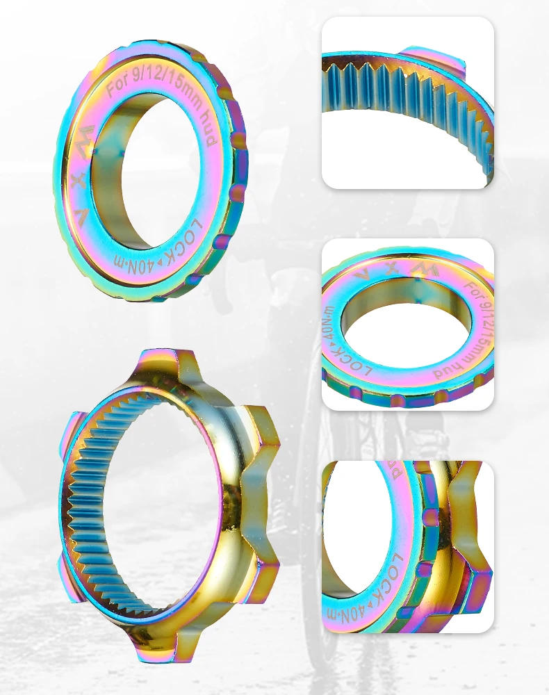 Description Picture 4 of itemVXM 1Pcs Bike Centerlock To 6-Hole Adapter Mountain Bike Hub Center Lock Conversion 6 Bolt Disc Brake Rotor Cycling Accessoires