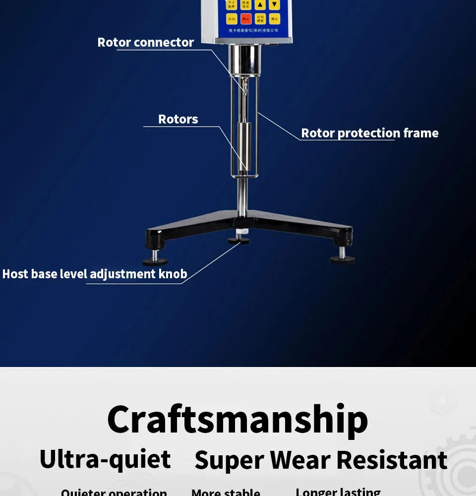 Description Picture 6 of itemViscosimeter Lab Testing Equipment Digital Sensor Rotary Viscometer Oil Glue Viscosity Meter Measuring Devices