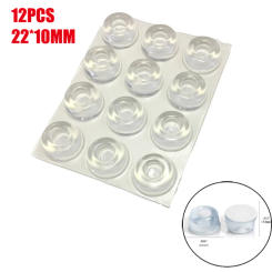 Transparent PVC Crash Pad Transparent Self-Adhesive Door Stopper Rubber Damping Bumper Cabinet Silicone Furniture Pad Protector