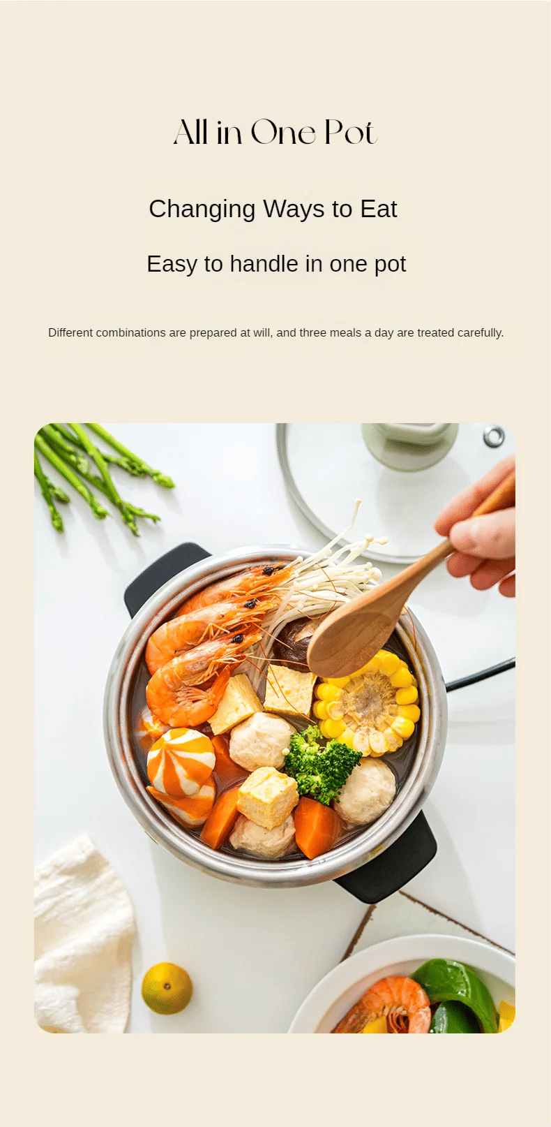 Description Picture 5 of itemElectric cooker multi-function household split type student dormitory small cooking frying pan