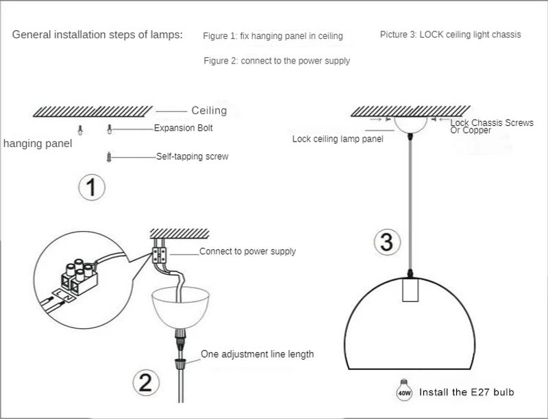 Description Picture 2 of itemVintage Pendant Light Decoration Salon Edison Loft Style Vintage Industrial Retro Pendant Lamp E27 Holder Iron Restaurant Lights