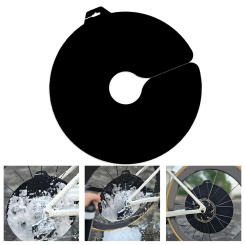 Bicycle Motorcycle Washing Disc Road Bike Disc  PVC Plate Brakes Clean Brake Disc Protective Cover Anti Grime Guard Wheel Cover