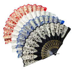 Vintage Folding Fan Spanish Chinese Dance Cosplay Hand Held Fans Art Craft Home Decoration Wedding Party Favours Gifts