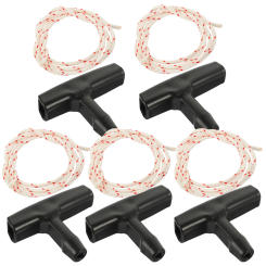 5 Pcs Motorcycle Engine Drawstring Lawn Mower Pull Handle Rope Plastic Puller Garage Door Handles