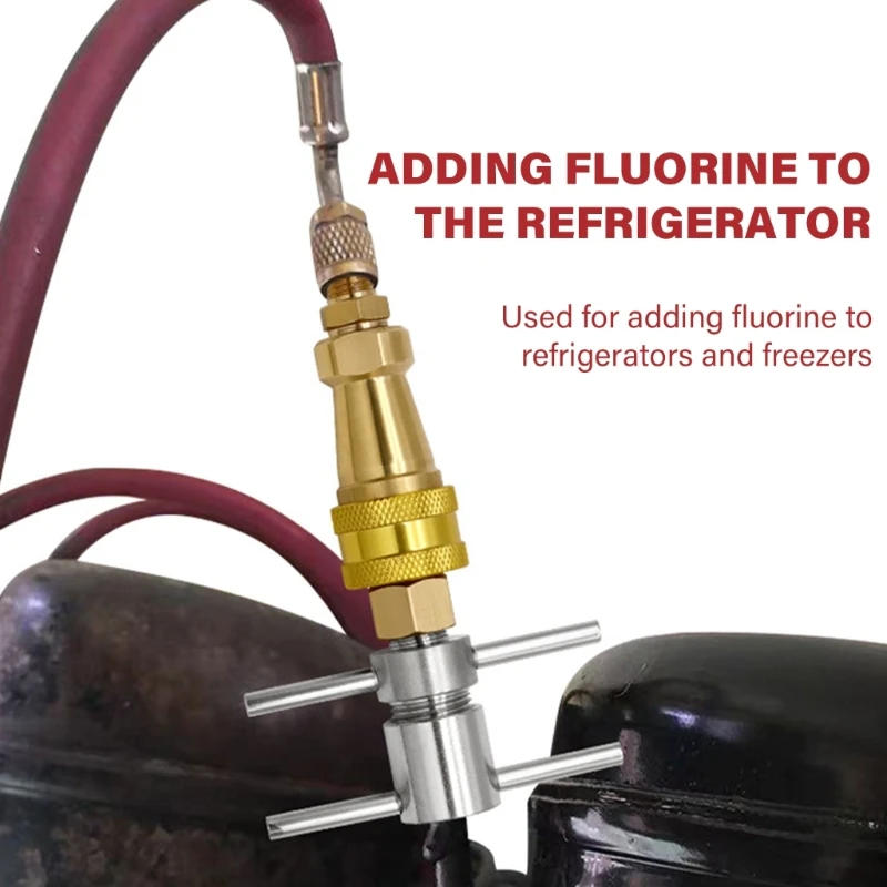 Description Picture 3 of itemFridge Refrigerants Refill Adapter Quick Coupling Accessory for Refrigerants A0NC