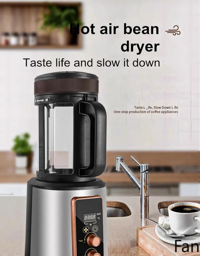 Description Picture 2 of item300g Coffee Bean Roaster Adjustable Temperature Small Commercial Timer Automatic Cooling 110-220V Kitchen Coffee Bean Roasters