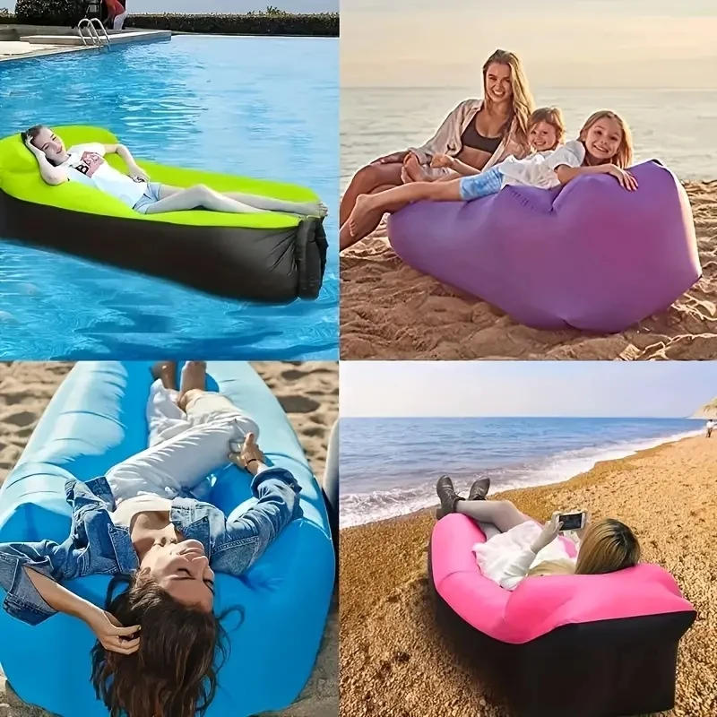 Description Picture 4 of itemSofa Outdoor Inflatable Sofa Beach Inflatable Sleeping Bag Foldable Inflatable Bed Camping Bed Air Mattress Camping Equipment