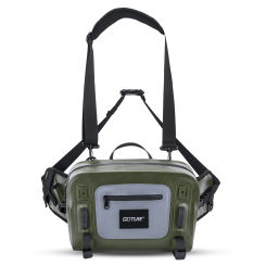 Goture Fly Fishing Bag Fanny Tackle Storage Bag Cross Body Sling Versatile Waterproof Dry Bag for Canoeing Surfing Kayking