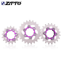 ZTTO MTB 1Speed Bike Cassette One Speed Cog 16T 17T 18T 19T 20T 21T 22T 23T Single Gear Fixed HG Freewheel K7 Bicycle Sprocket