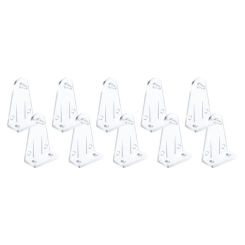 10pcs Hold Down Brackets Clear Plastic Window Blinds Bottom Holder Clips
